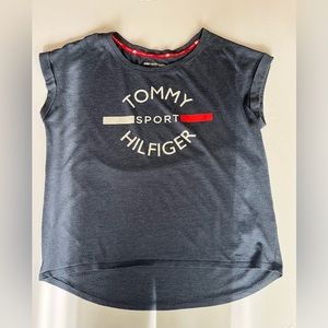 Tommy Hilfiger Sport Spellout Logo T-Shirt Blue Size‎ Large.